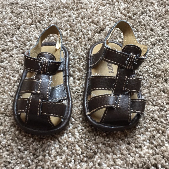 Baby boy brown sandals - Picture 1 of 3